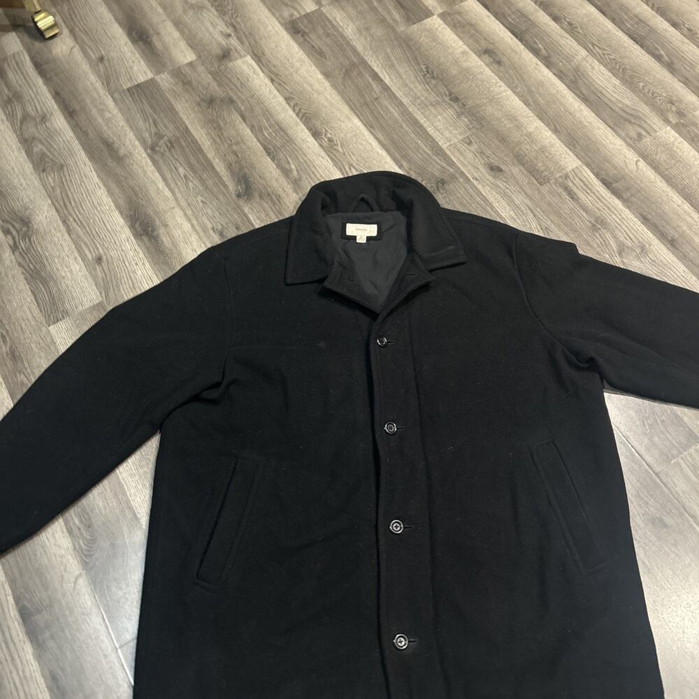 Men’s XL Merona Black Pea Coat Wool